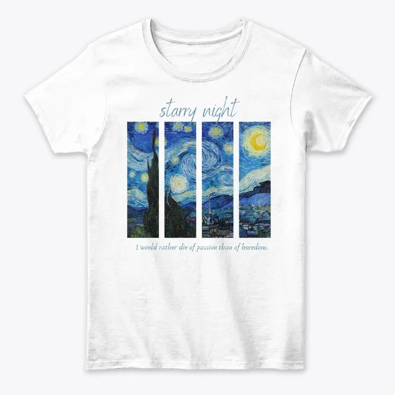 Starry Night Aesthetic Tee Shirt