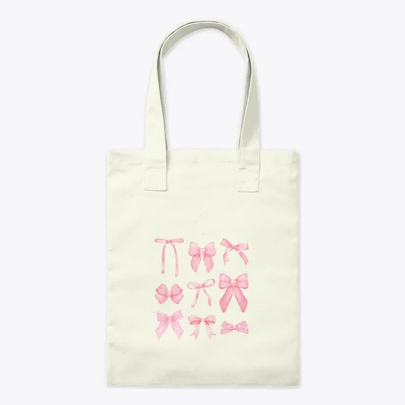 Pink Bow T-shirt ,Tote bag